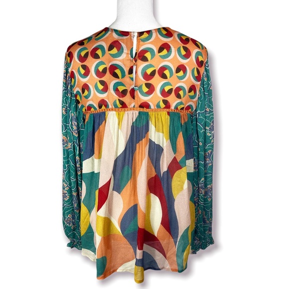 ♦️SOLD♦️Anthropologie Bl-nk Miranda Peasant Blouse, Medium NWT - Picture 10 of 14